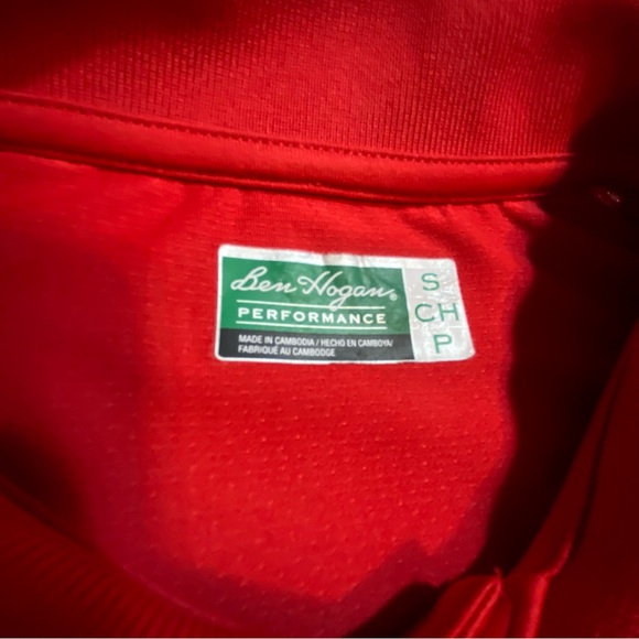 Ben Hogan mens red golf shirt size small. Brand new never worn - Picture 9 of 9